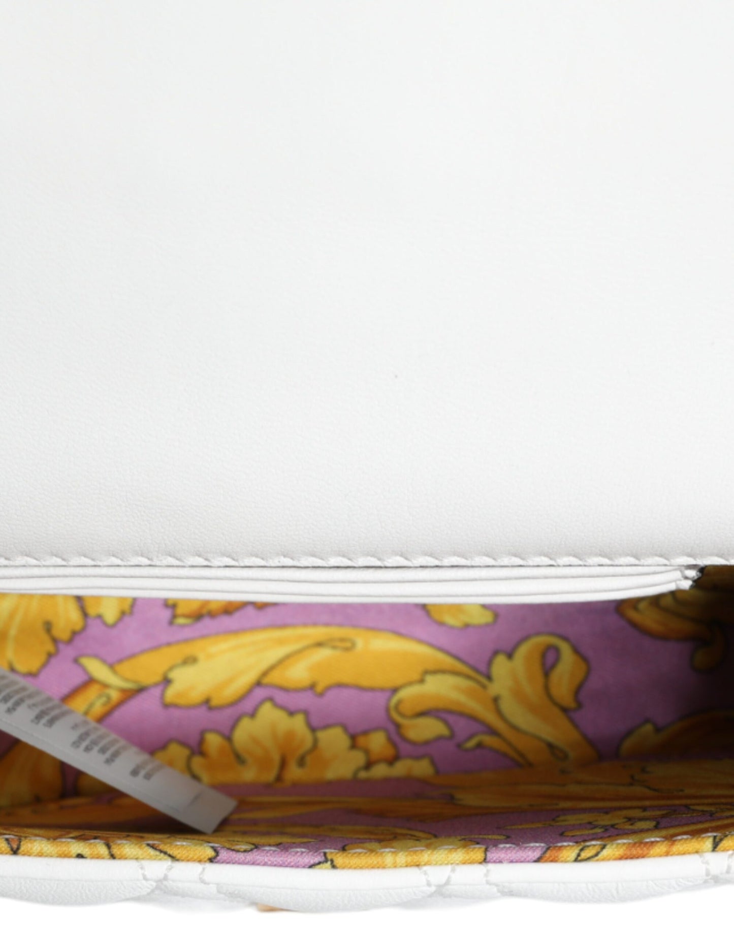 Bolso bandolera de piel napa acolchada blanca