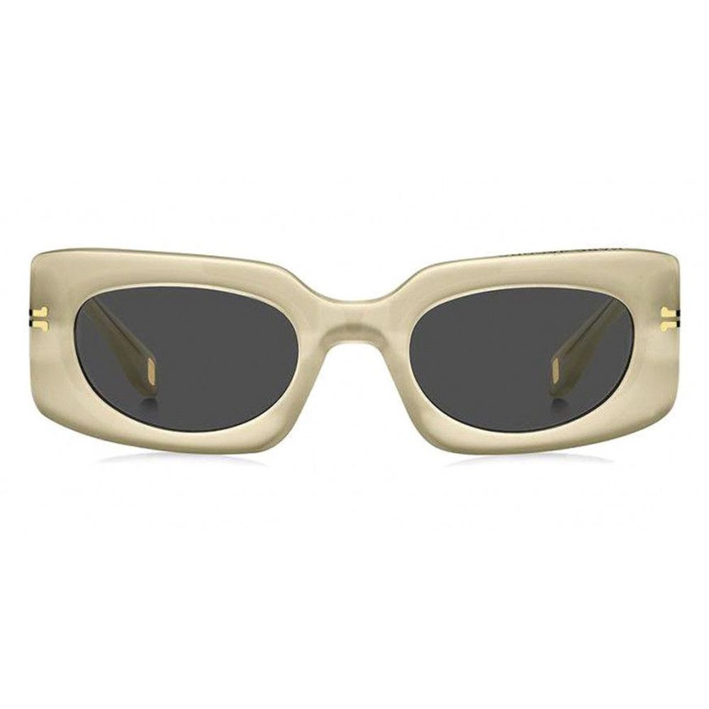 Lunettes de soleil en acétate beige