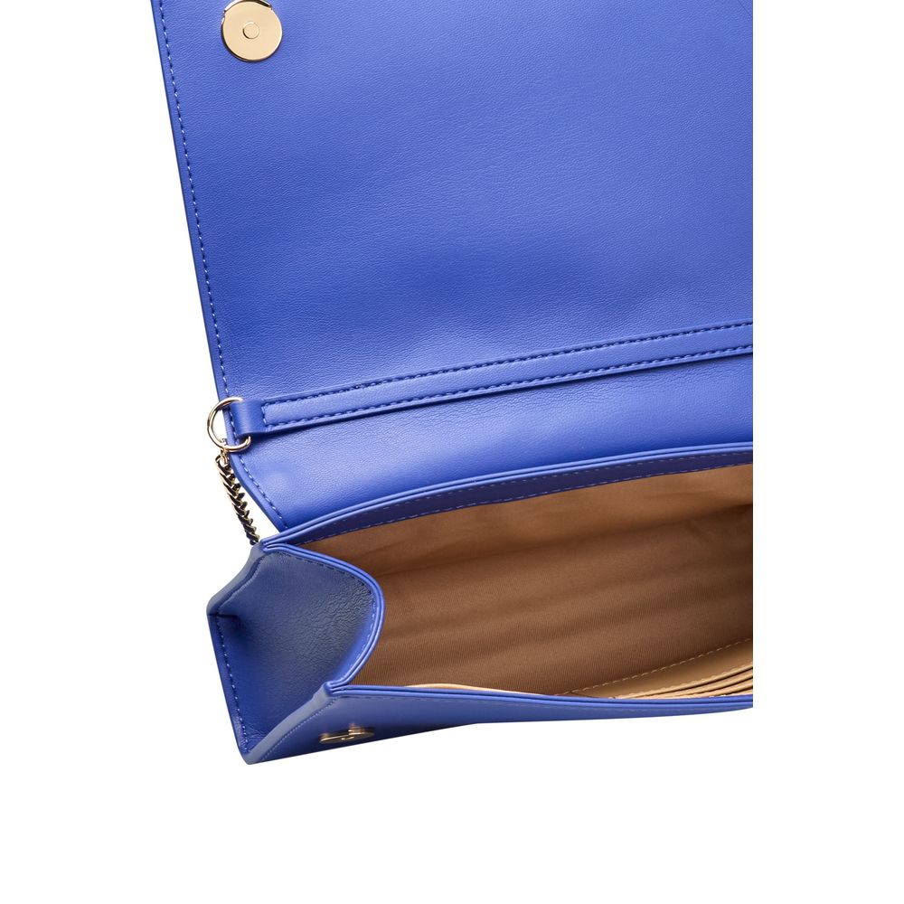 Blue Quilted Crossbody Bag with Sweet Studs