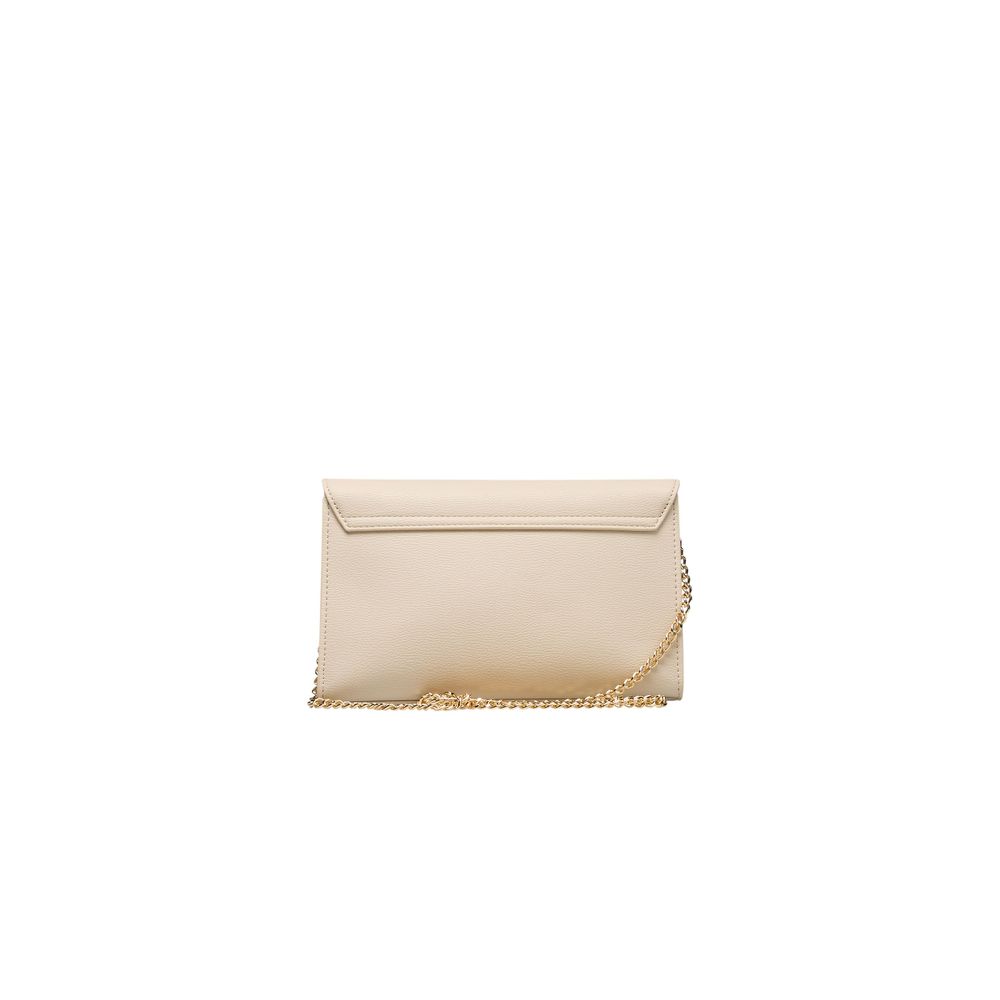 Ivory Crossbody Bag with Lettering Logo