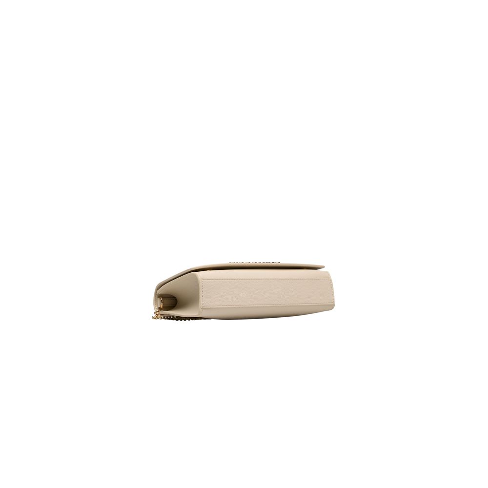Ivory Crossbody Bag with Lettering Logo