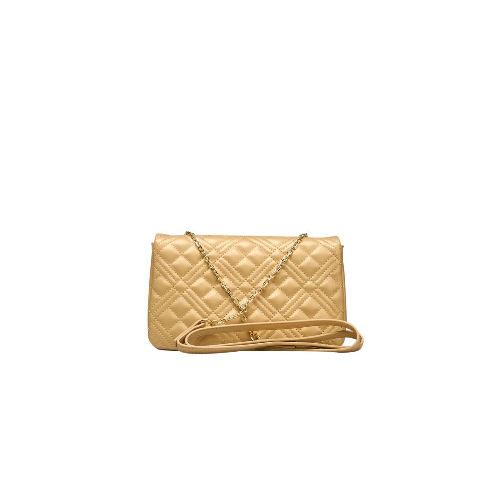 Gold Quilted Crossbody Bag