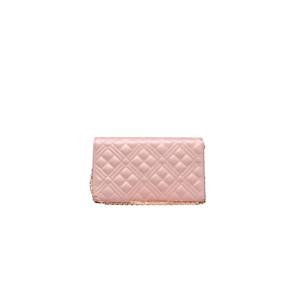 Pink Quilted Crossbody Bag