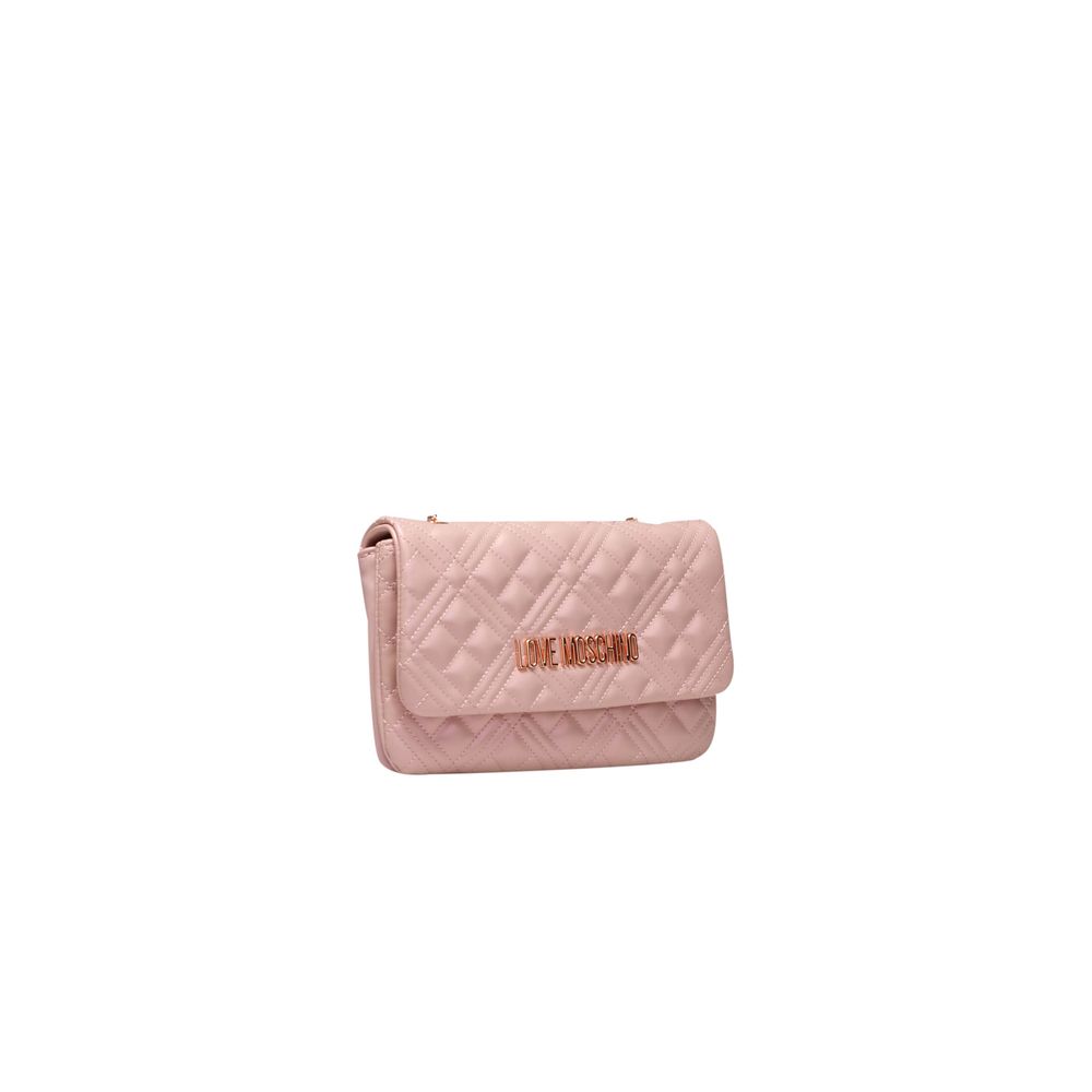 Pink Quilted Crossbody Bag