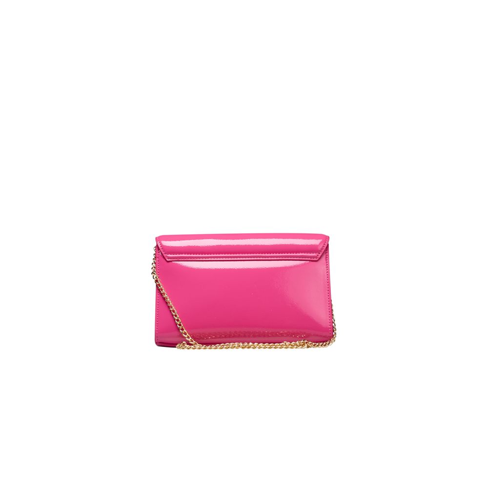 Pink Embossed Crossbody Bag