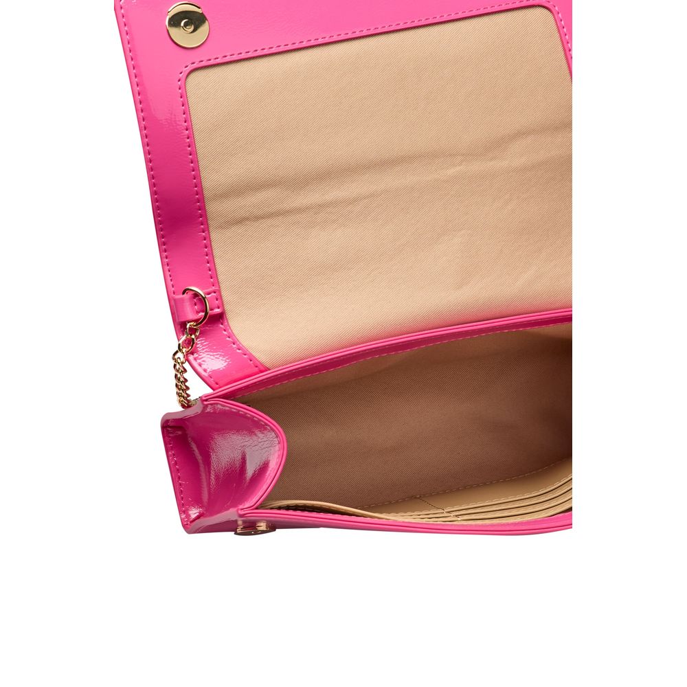 Pink Embossed Crossbody Bag