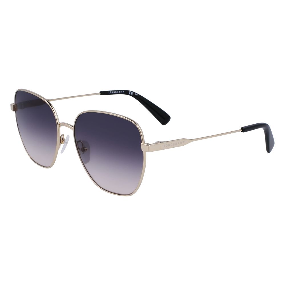 Lunettes de soleil en métal jaune