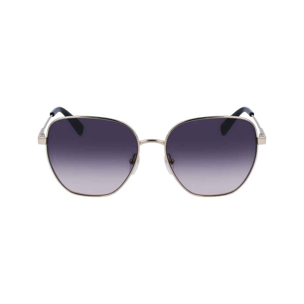 Lunettes de soleil en métal jaune