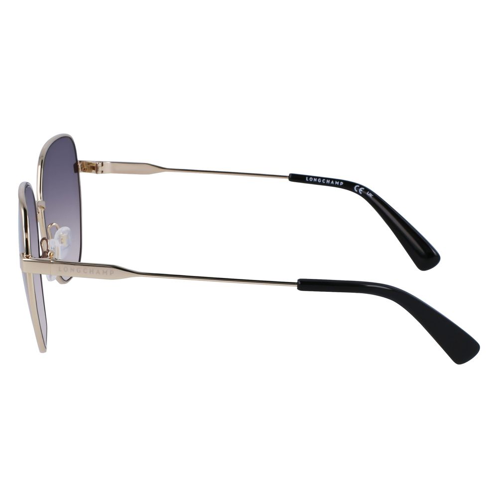 Lunettes de soleil en métal jaune