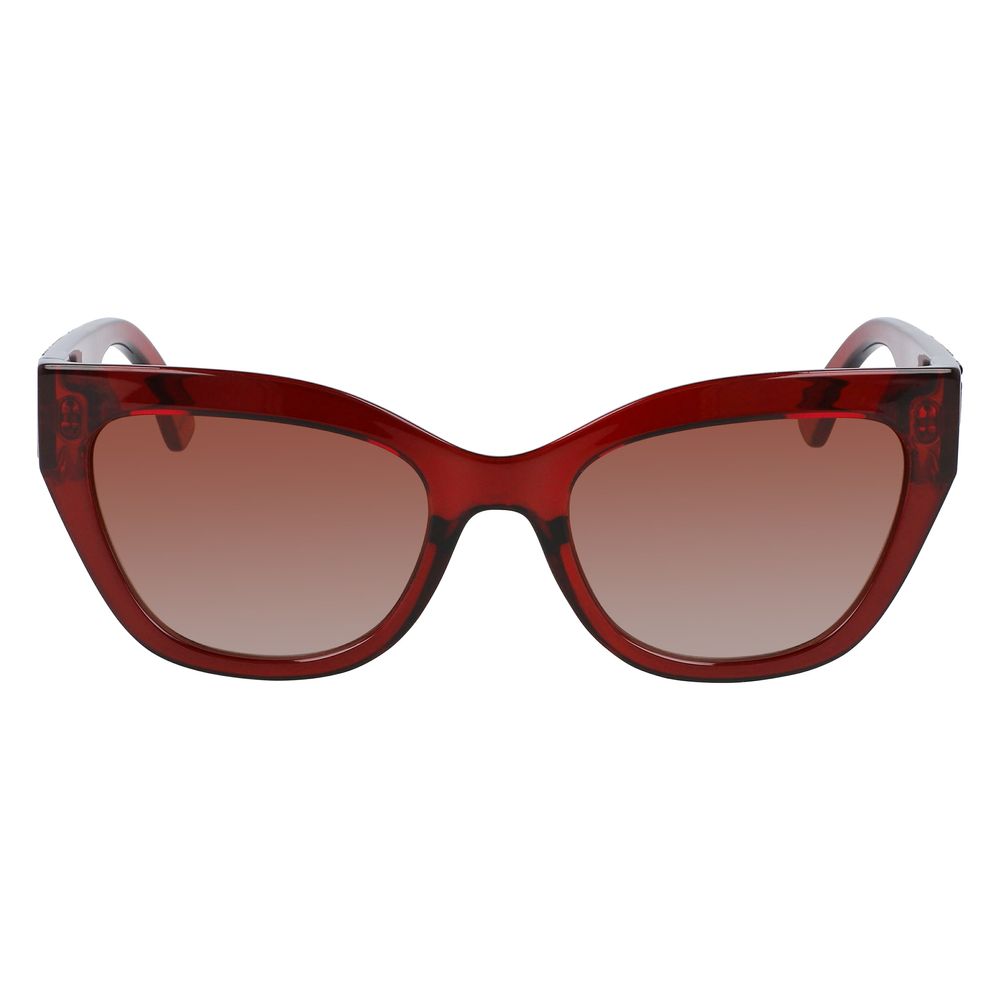 Gafas de sol rojas inyectadas