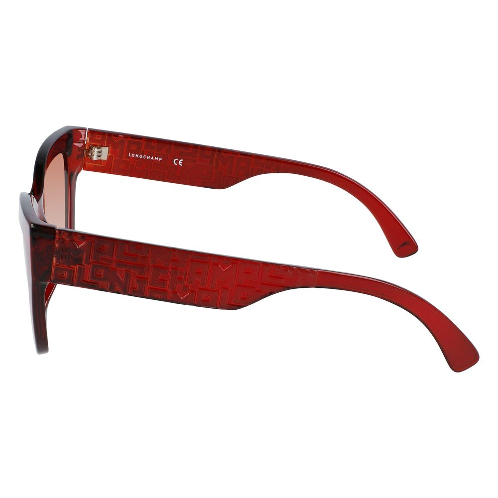 Gafas de sol rojas inyectadas