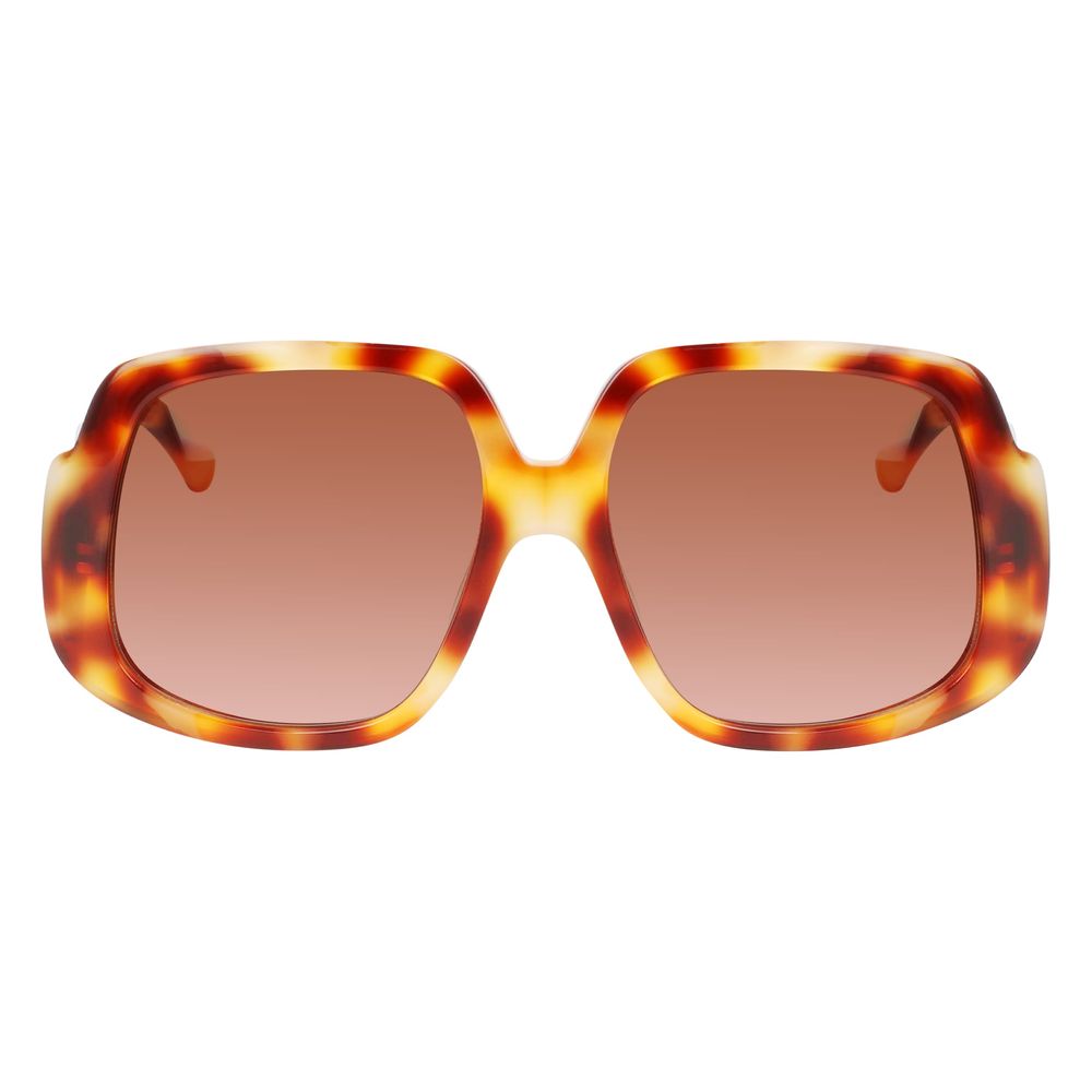 Lunettes de soleil en acétate marron