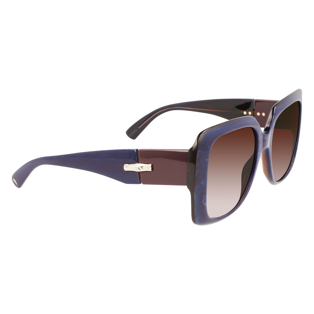 Lunettes de soleil en acétate bleu
