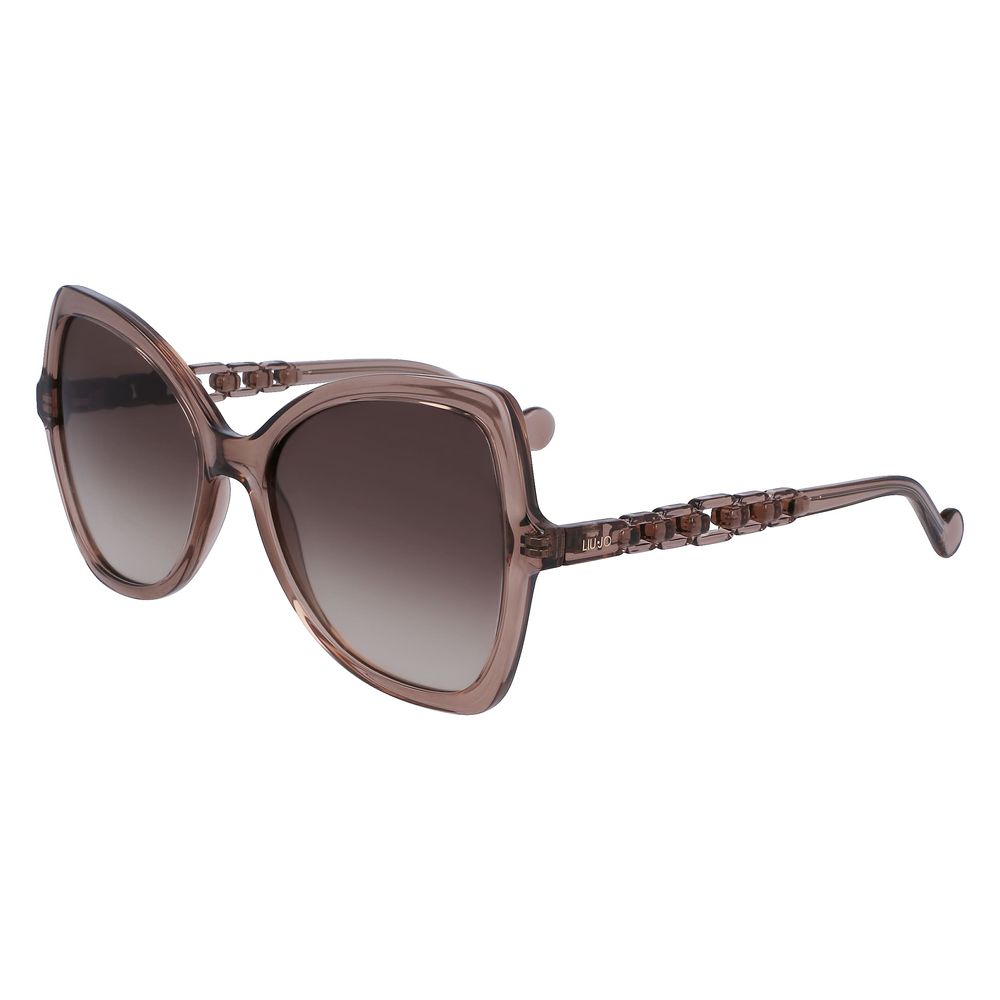 Lunettes de soleil marron bio-injectées