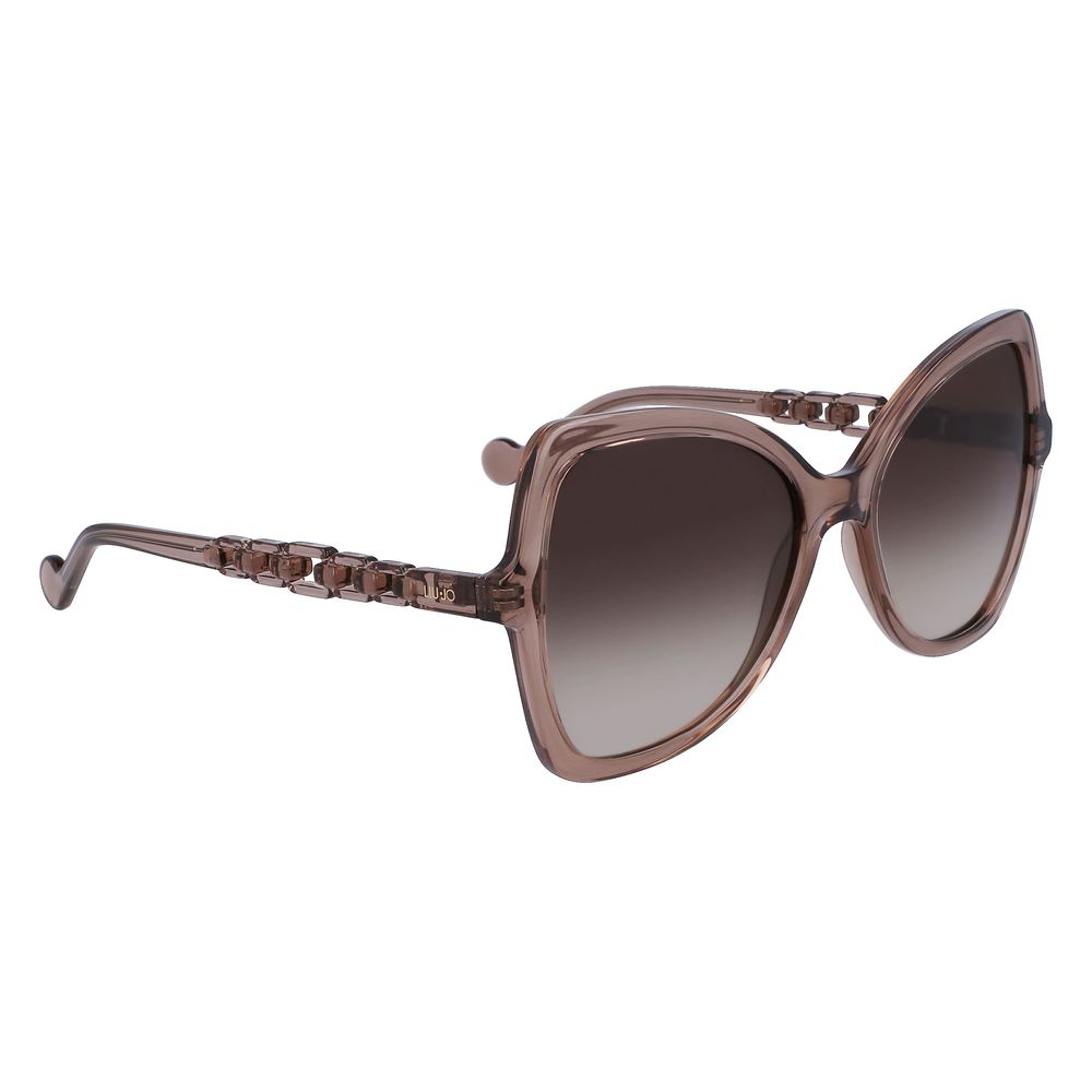 Lunettes de soleil marron bio-injectées