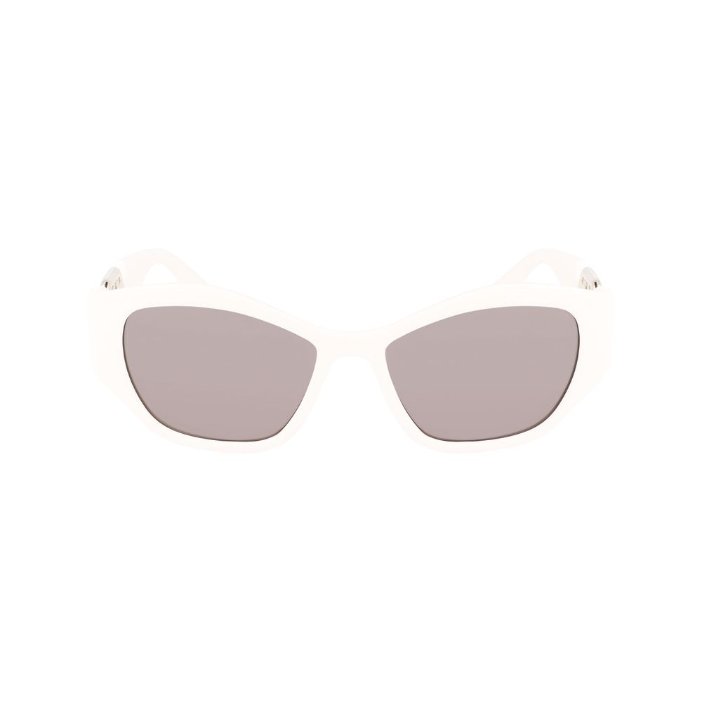 Lunettes de soleil blanches injectées