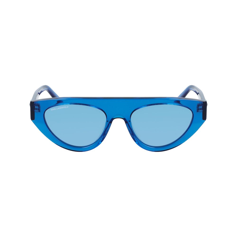 Lunettes de soleil en acétate bleu