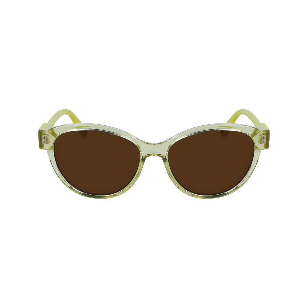 Lunettes de soleil jaunes injectées
