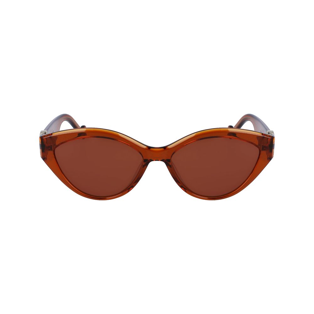 Lunettes de soleil en acétate marron