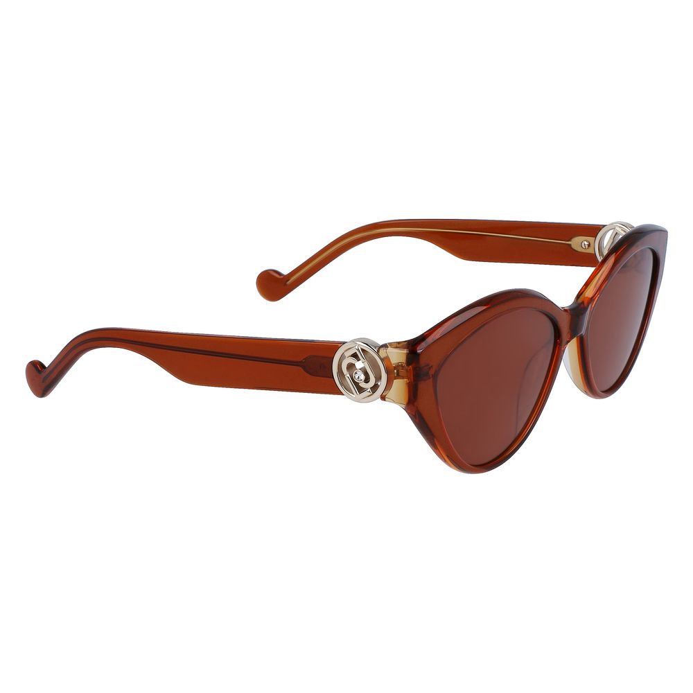 Lunettes de soleil en acétate marron