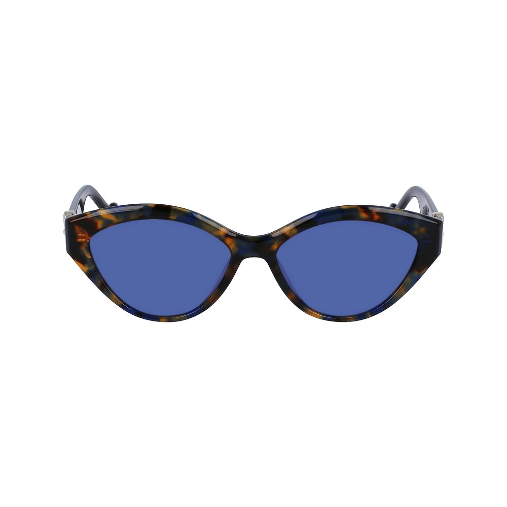 Lunettes de soleil en acétate bleu