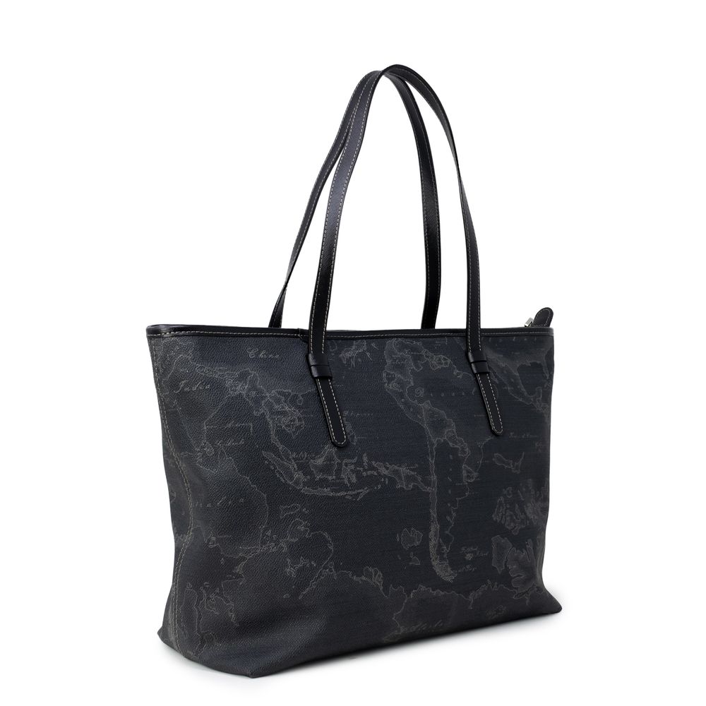 Sac à main en polyester noir