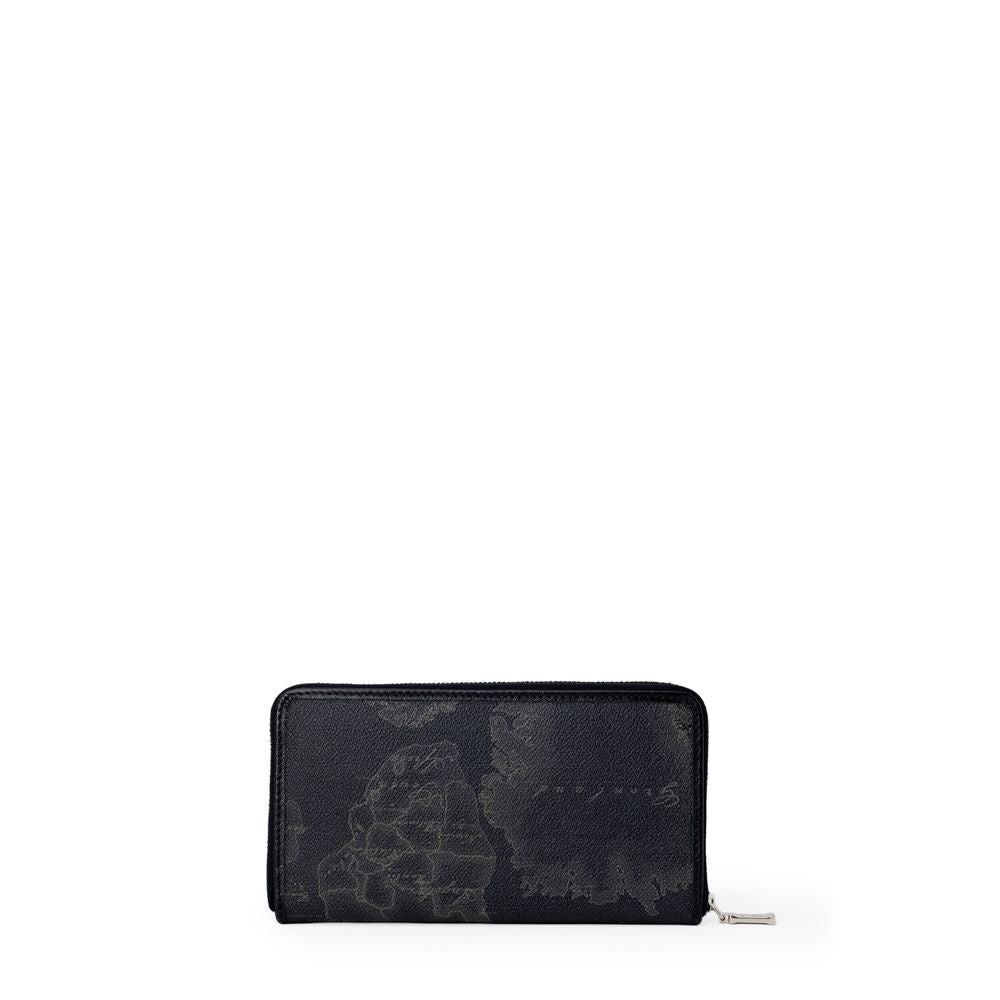 Geo Black Large Zipped Wallet
