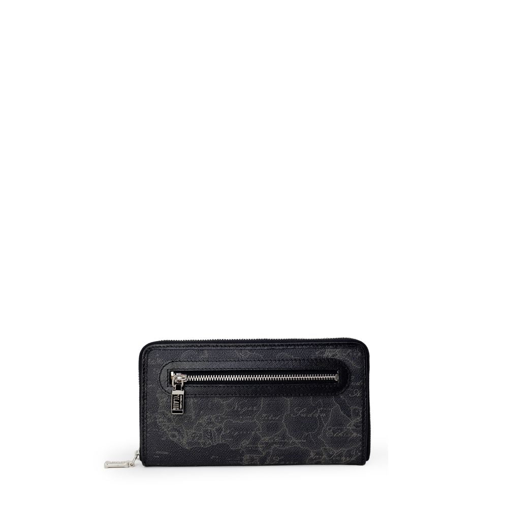 Geo Black Large Zipped Wallet