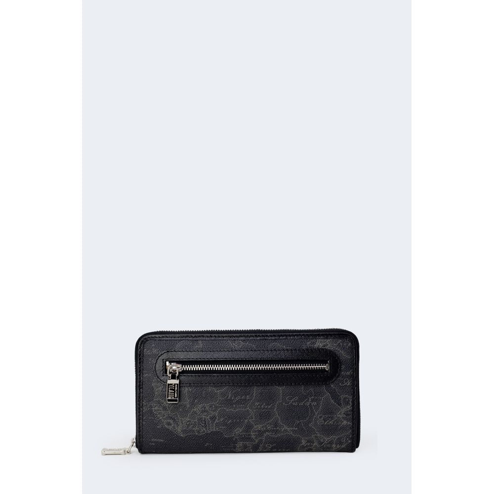 Geo Black Large Zipped Wallet