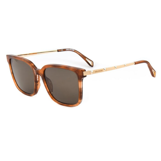 Lunettes de soleil en acétate marron