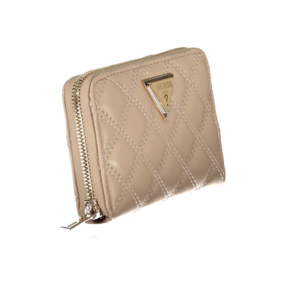 Portefeuille en polyéthylène beige