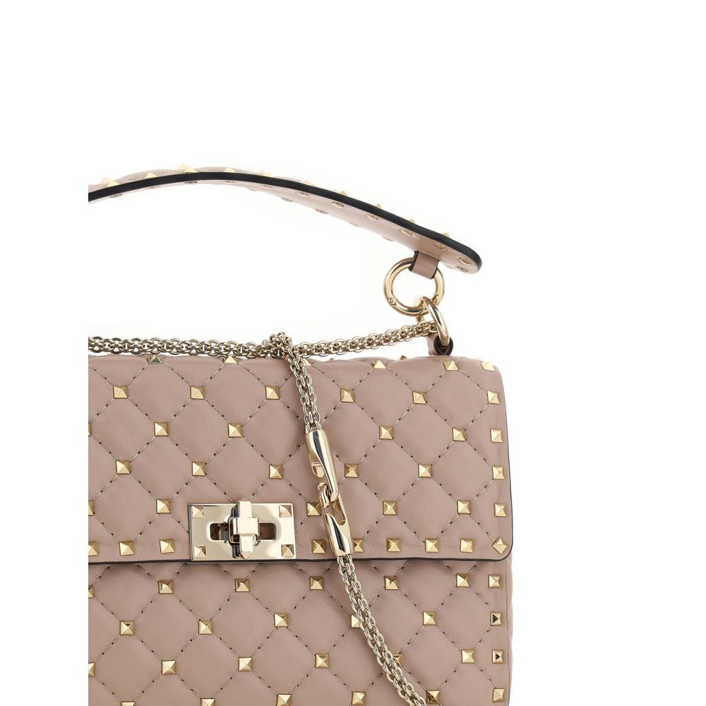 Bolso de hombro de cuero Rockstud Spike