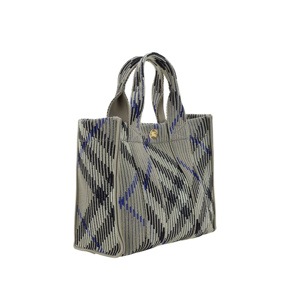Mini Check Knitted Tote Bag
