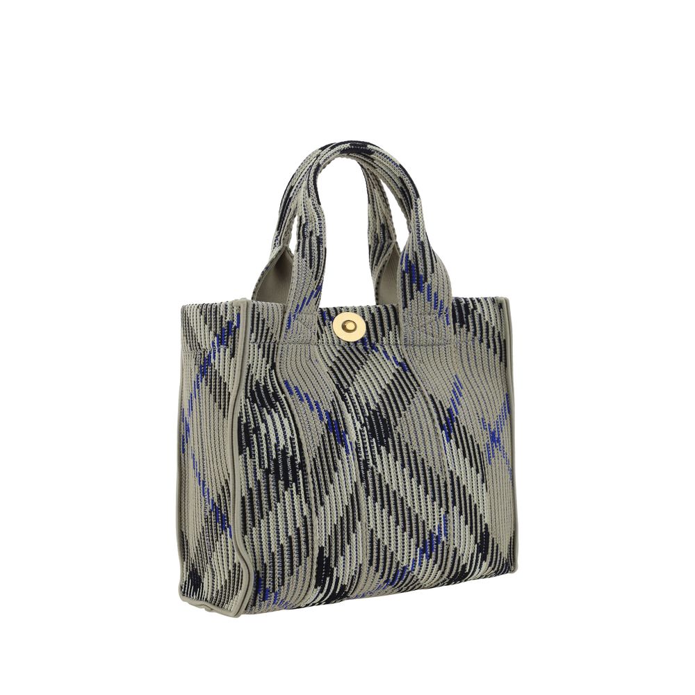 Mini Check Knitted Tote Bag