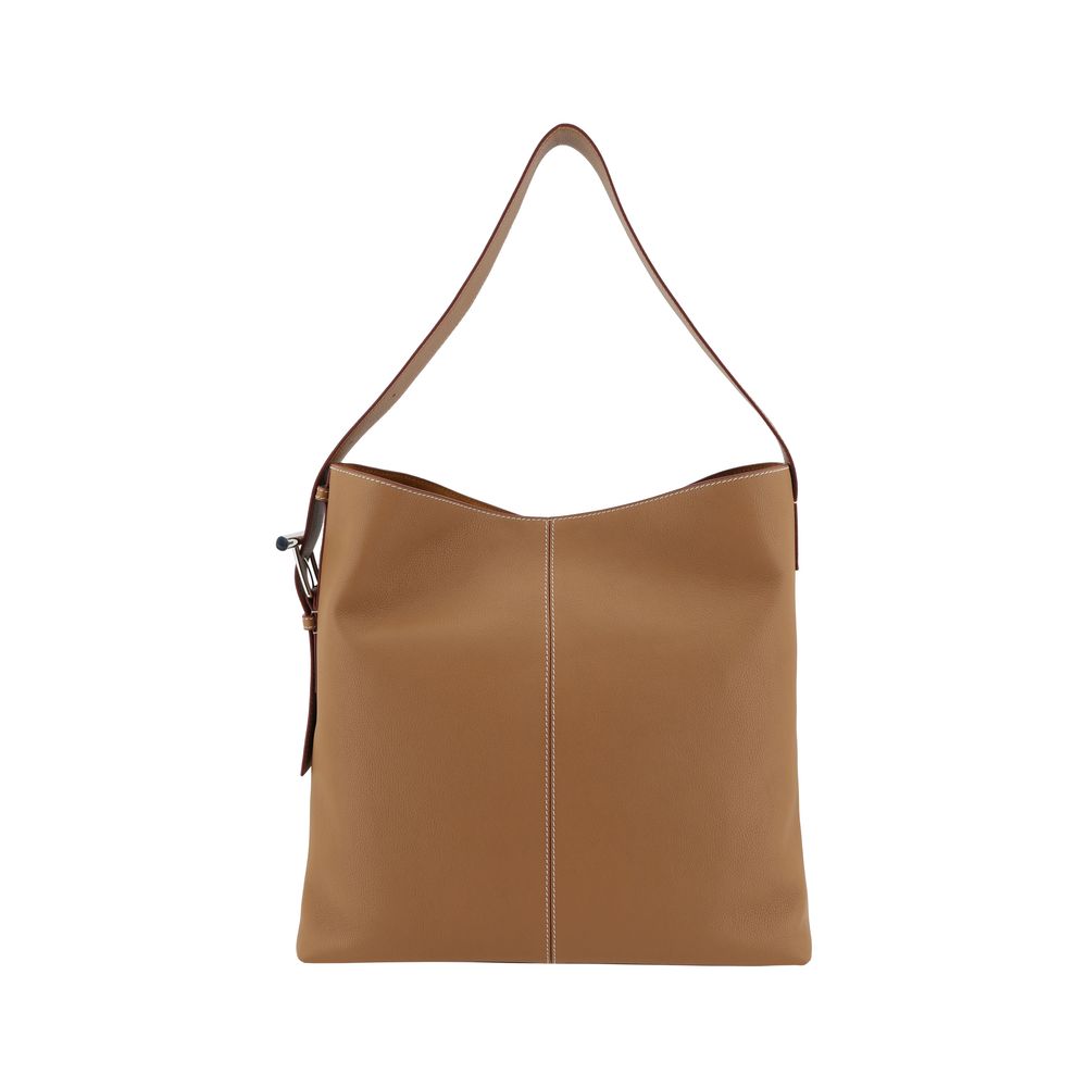 T-Bar Sling Shoulder Bag in Tan