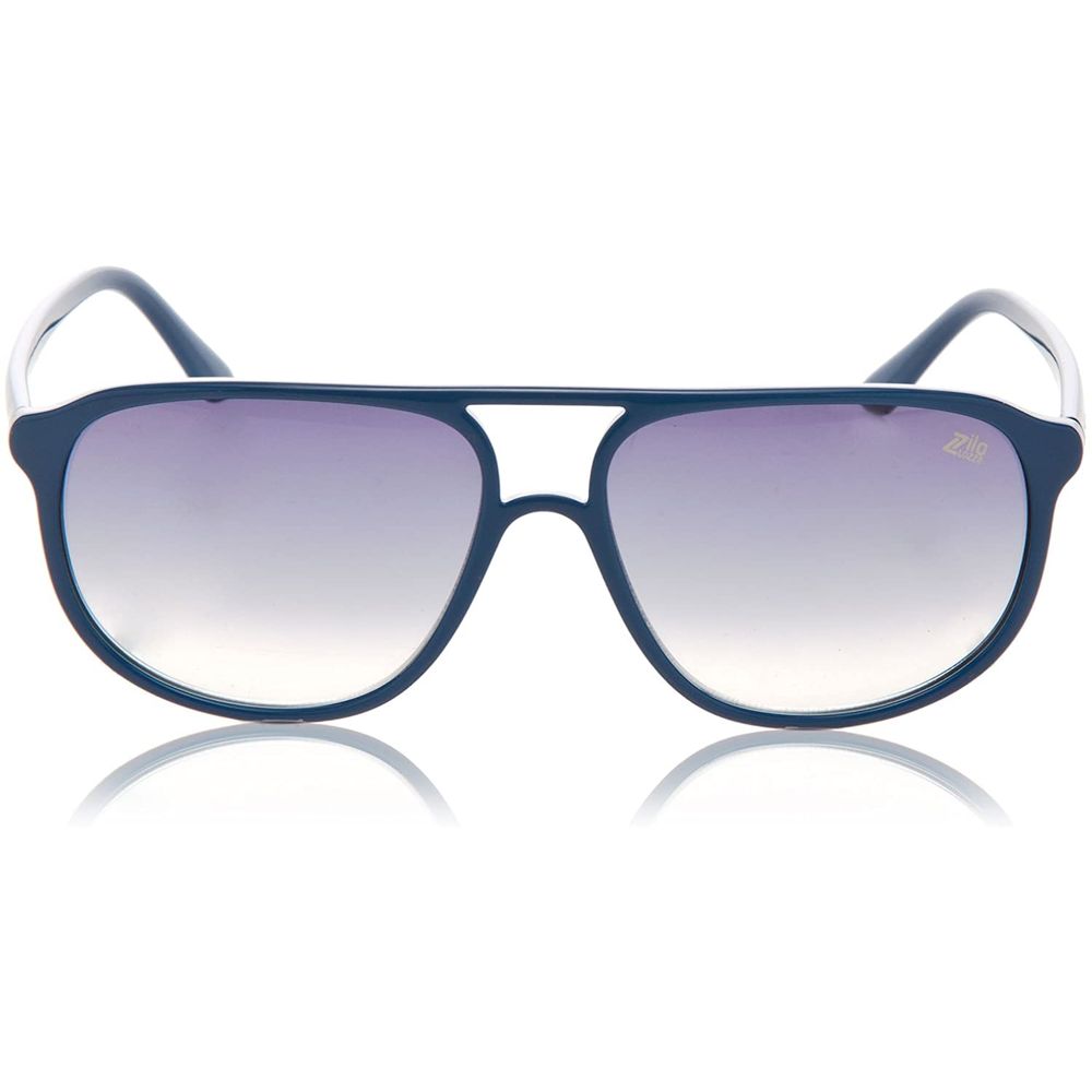 Lunettes de soleil bleues injectées