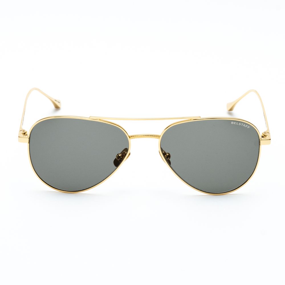 Lunettes de soleil marron en acier inoxydable