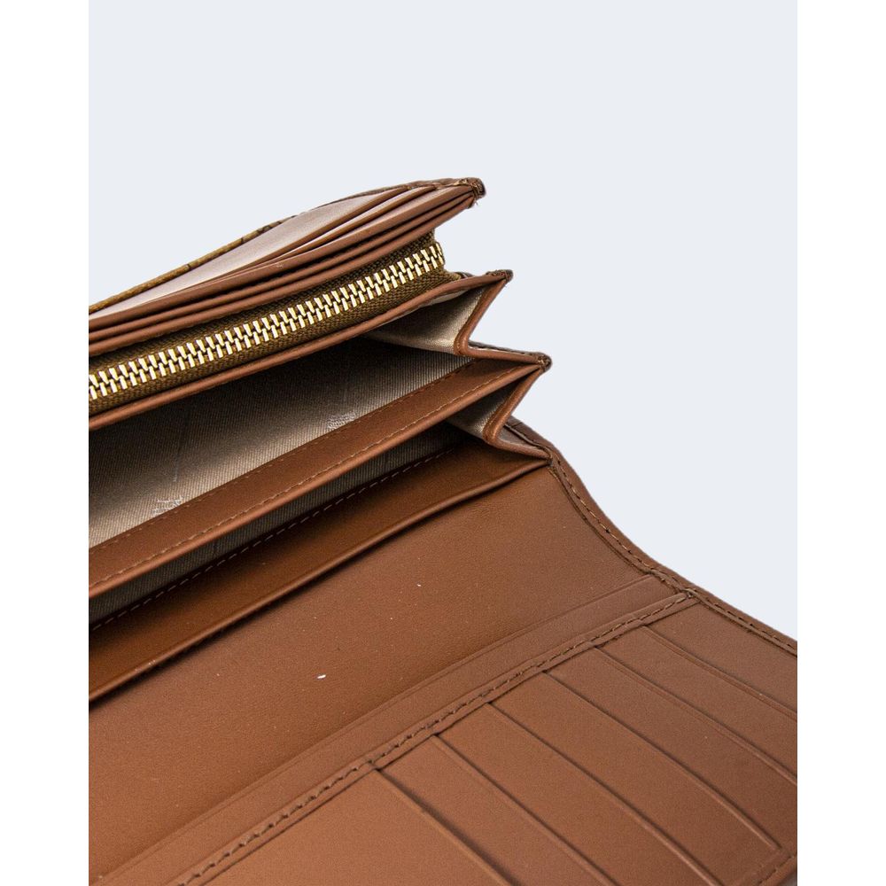 Portefeuille en cuir beige