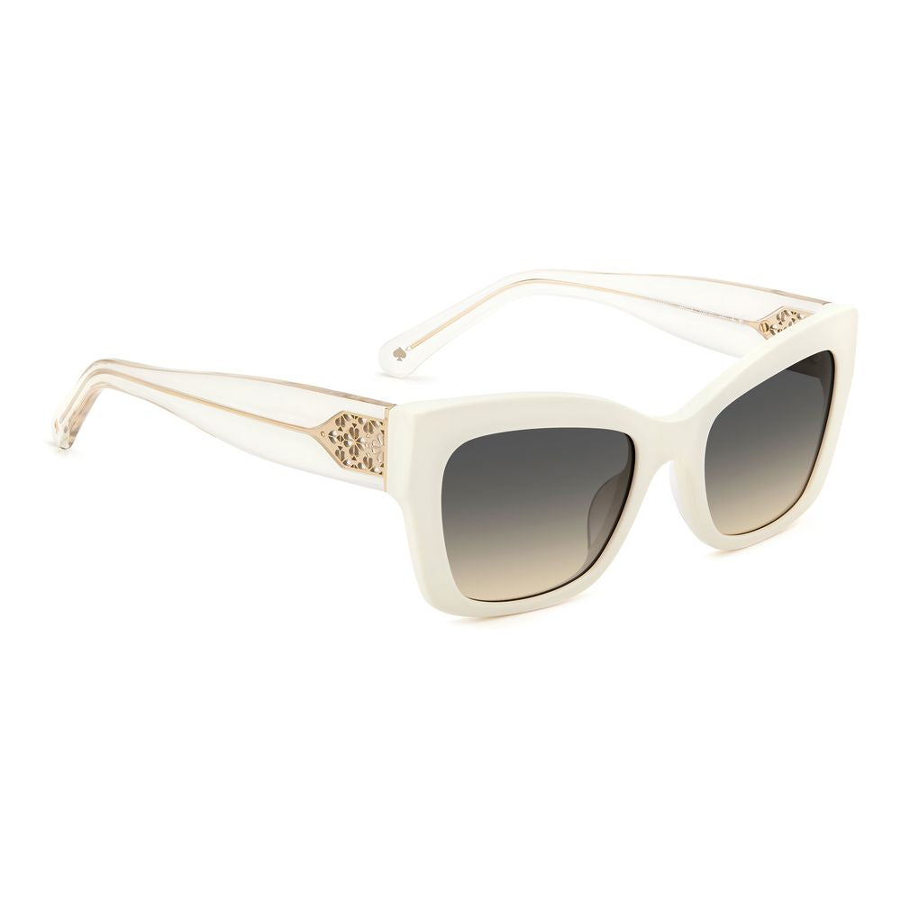Lunettes de soleil en acétate blanc