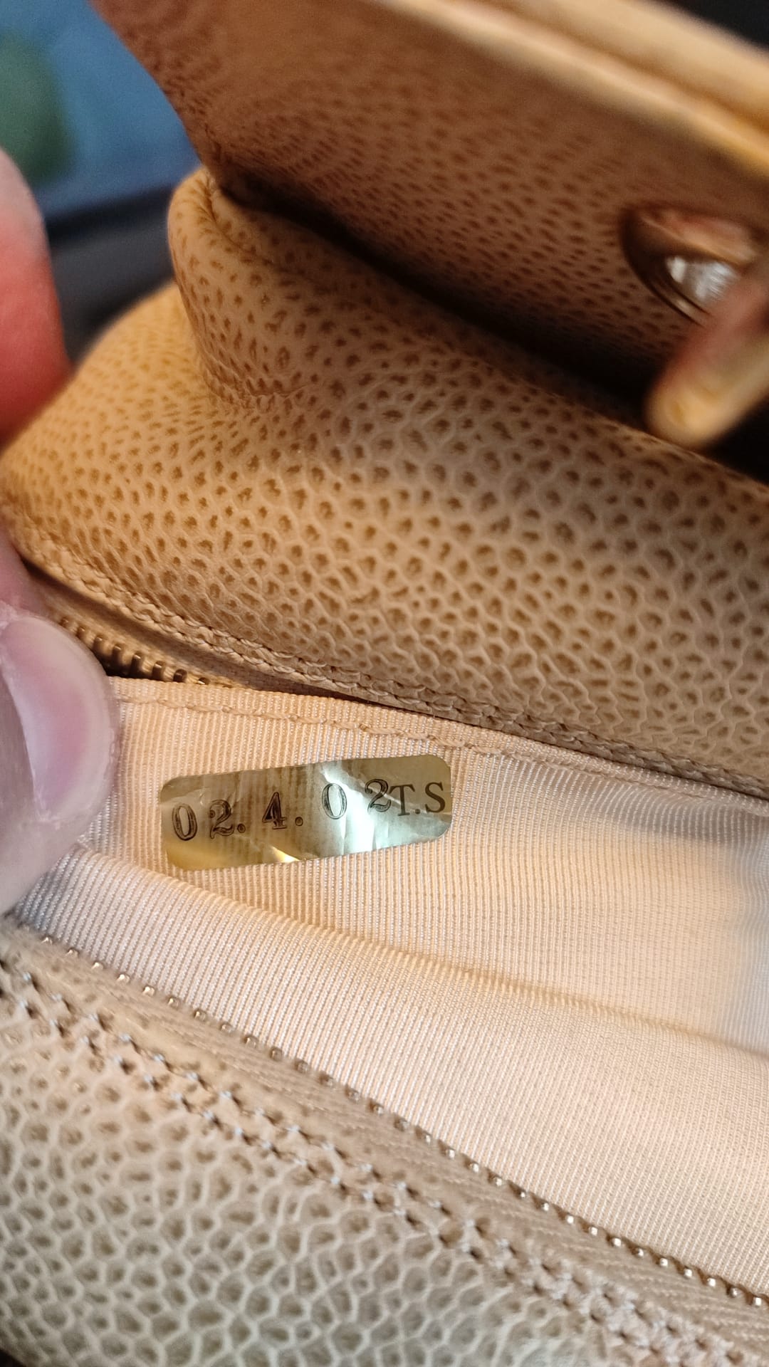 Matelassé Caviar De Coco Chain Leather Bag in Beige