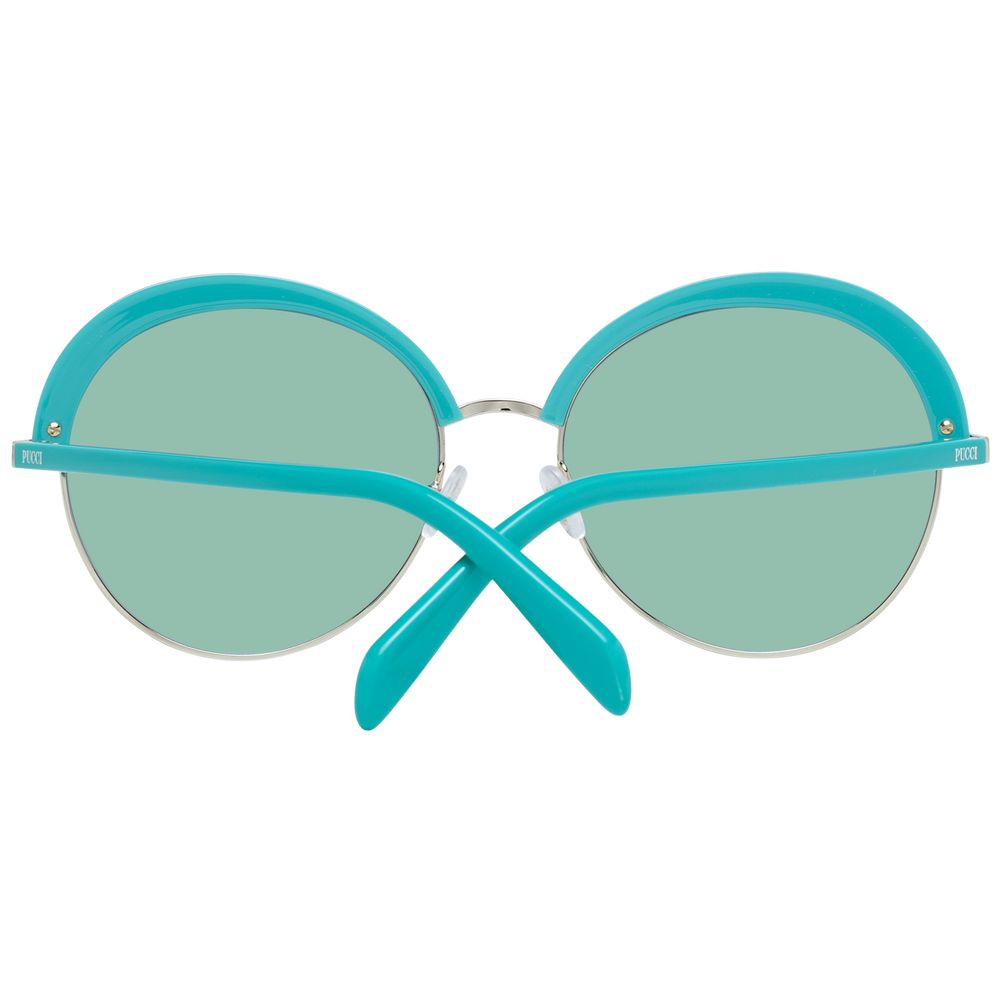 Lunettes de soleil turquoise pour femmes