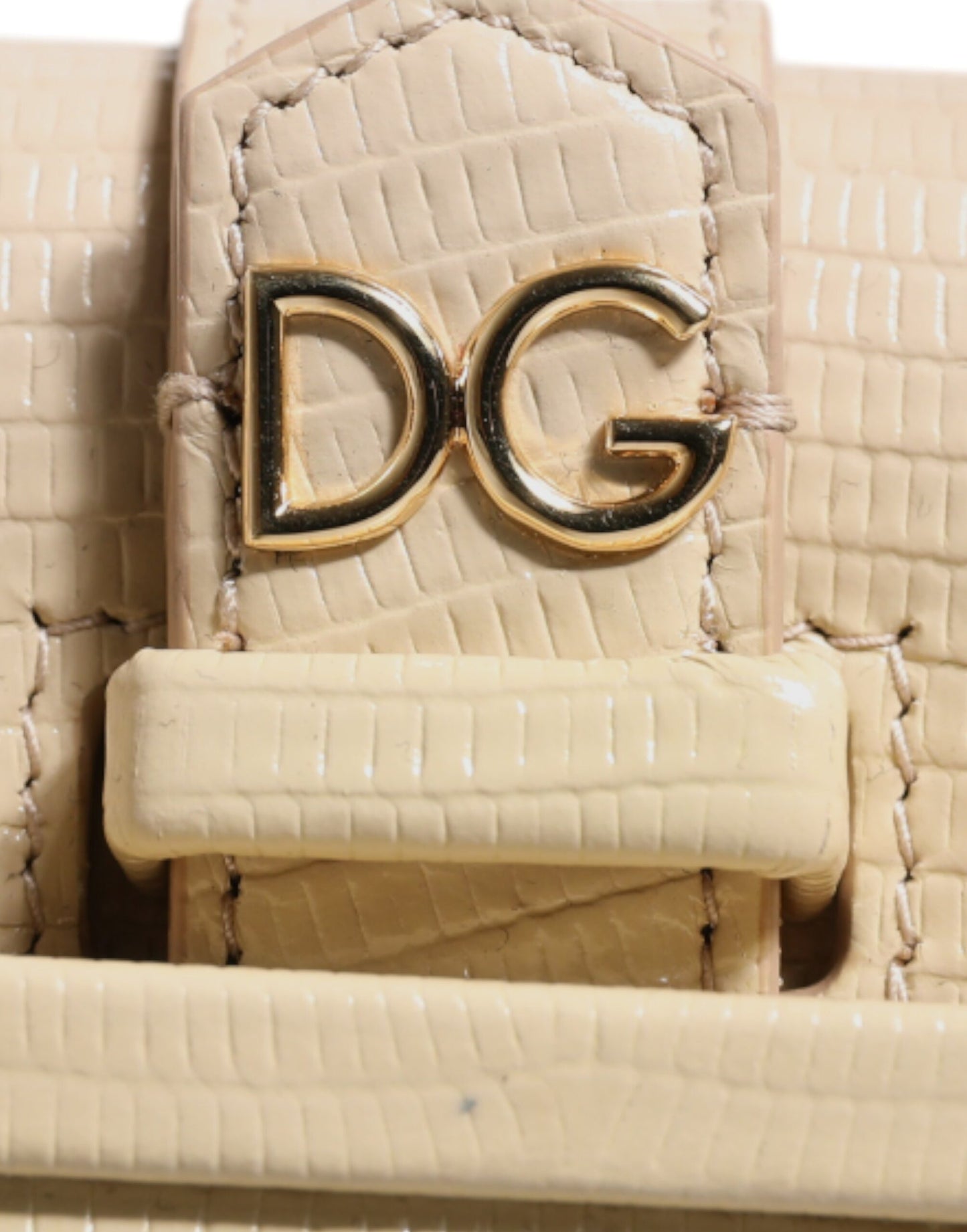 Sac à bandoulière Ingrid en cuir beige avec poignée supérieure