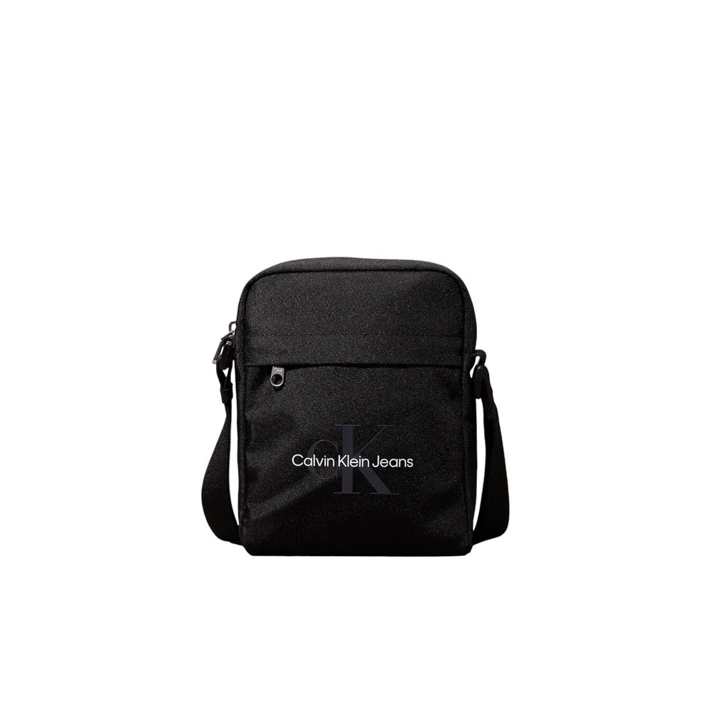 Bolso bandolera de poliéster reciclado negro