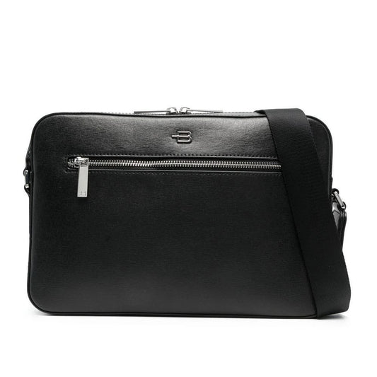 Shoulder Bag in Black Leather