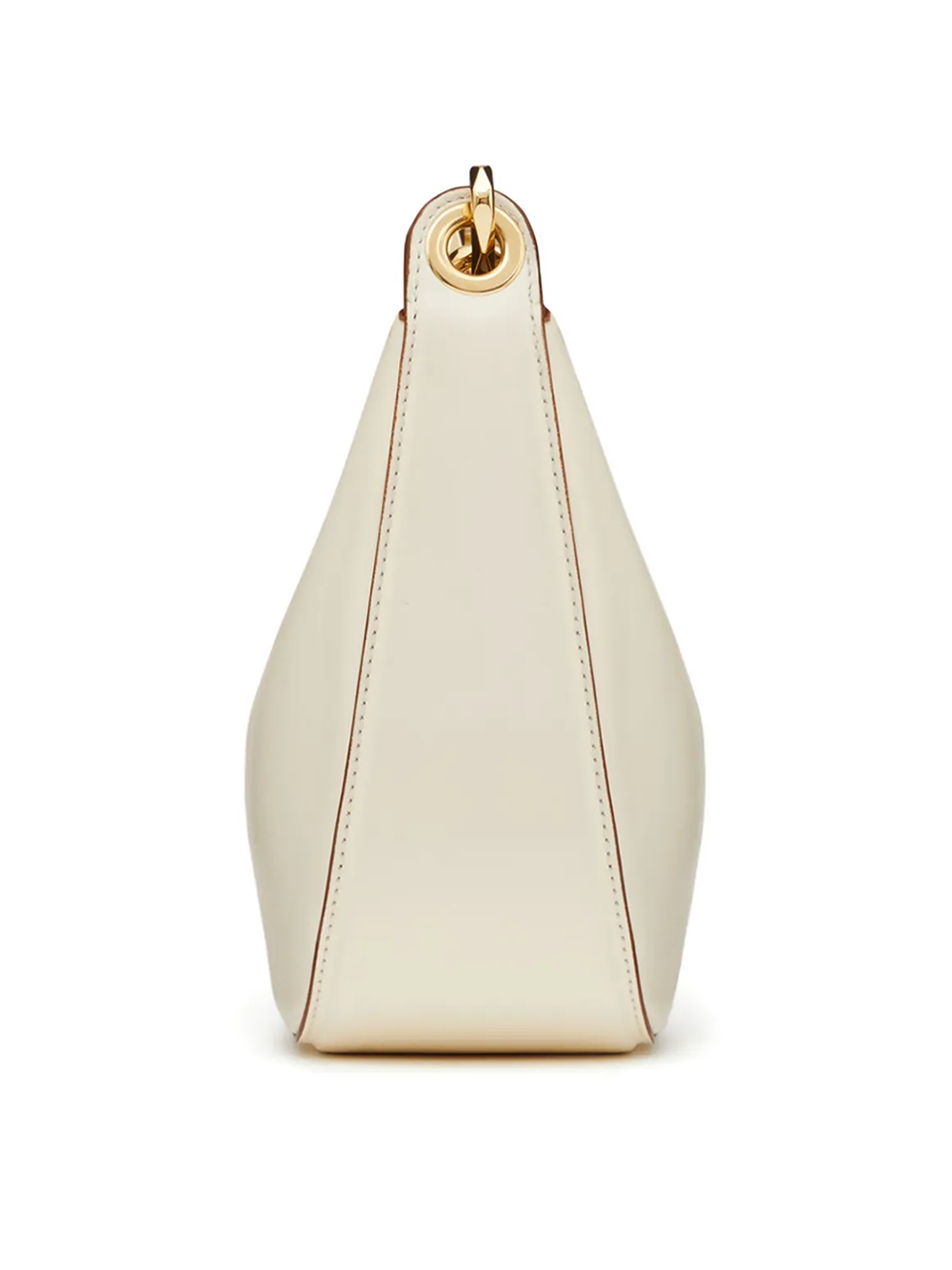 Bolso de hombro Hobo Vlogo mini de piel color marfil
