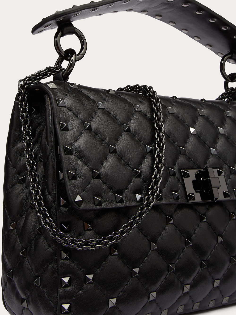 Medium Nappa Rockstud Spike Bag