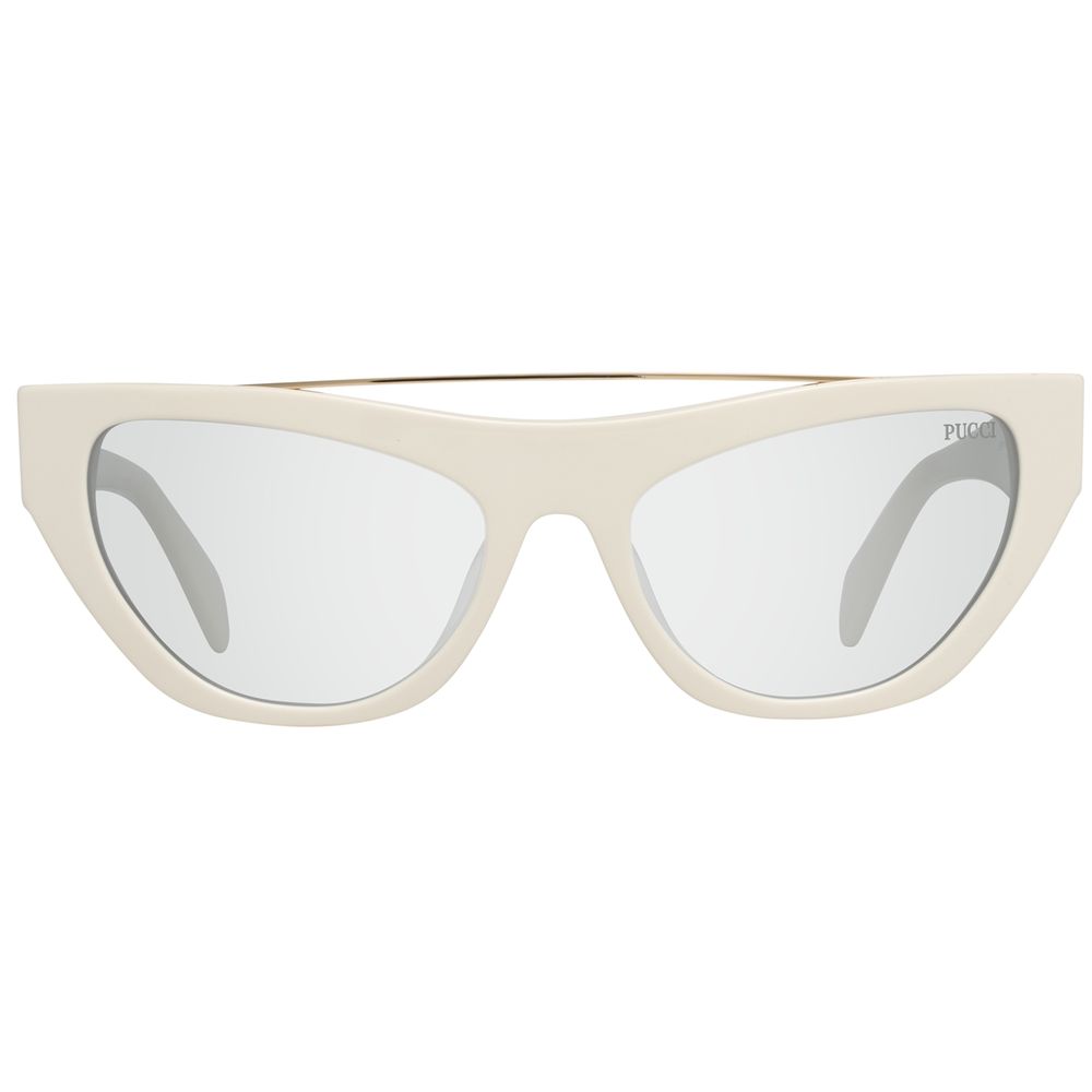 Lunettes de soleil en métal blanc