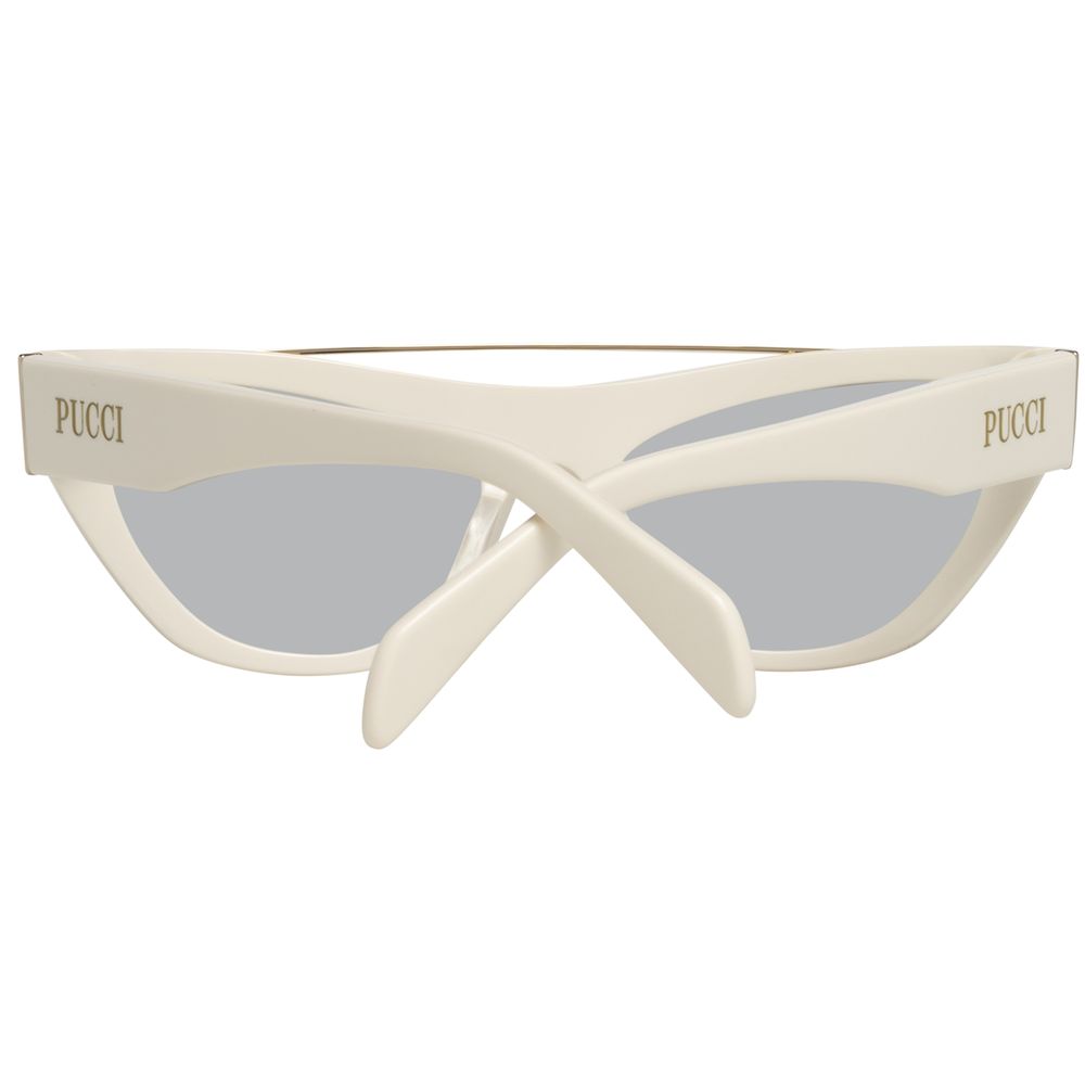 Lunettes de soleil en métal blanc
