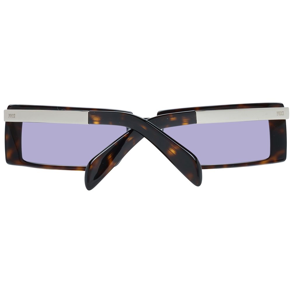 Lunettes de soleil en plastique marron