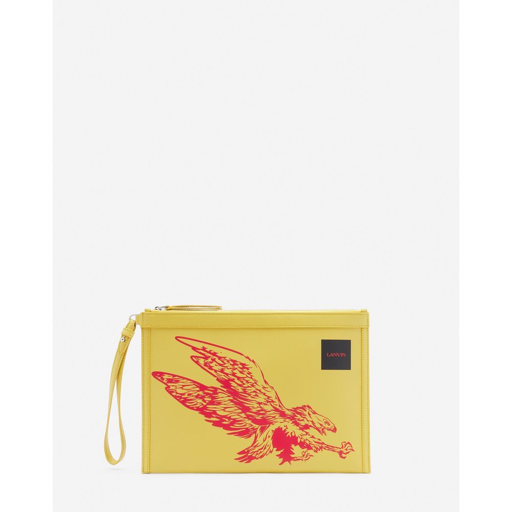 Yellow Leather Men Wallet